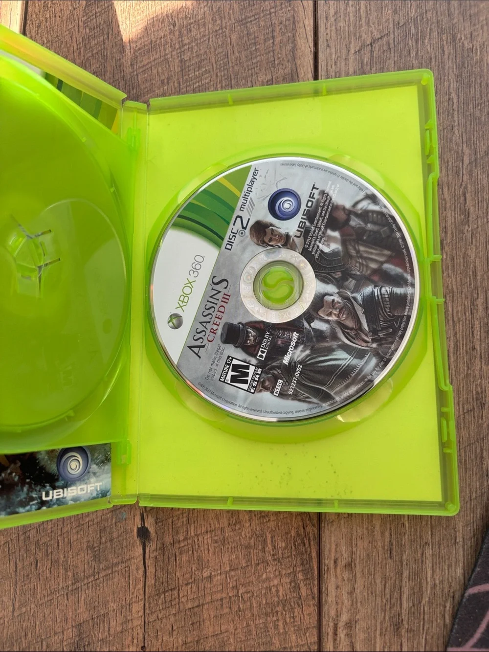 Assassin's Creed III (Xbox 360) - Green Case by